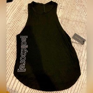 Strut this x Solidcore NWT black logo tank top Sizes avail: XS, Sm, Med